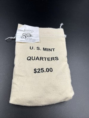 U.S. Mint Bag of 100 2008 P 25c Arizona State Statehood Quarters BU UNC