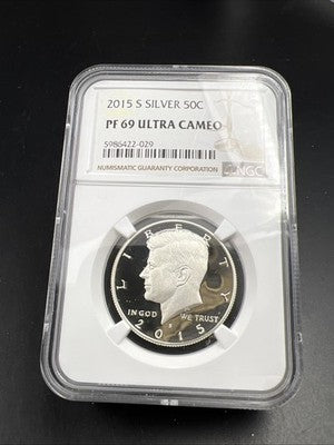 2015 S 50c Kennedy Silver Half Dollar Coin NGC PF69 UCAM #029