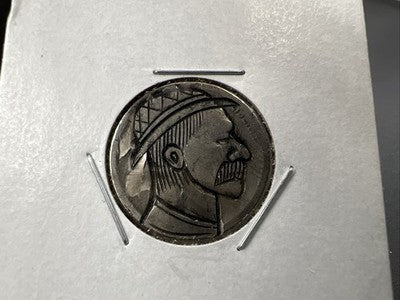 Hobo Buffalo Nickel Coin Modern Carving SKU#JJ