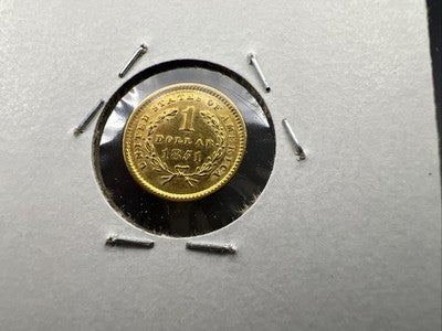 1851 Liberty Head Type I Gold Dollar $1 Choice AU About UNC
