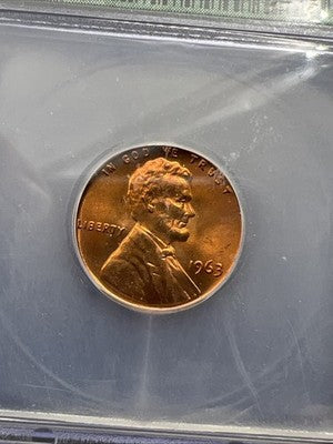 1963 p 1c Lincoln Memorial Cent ICG MS67 RD #221