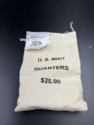 U.S. Mint Bag of 100 2006 P 25c South Dakota State Statehood Quarter Coin BU UNC