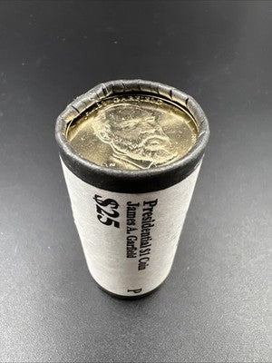 2011 P James A Garfield Presidential Dollar US Mint BU Roll 25 Coins Unc
