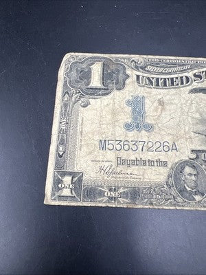 1899 $1 Black Eagle Silver Certificate G Details Very Circ Speelman White #226