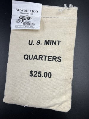 U.S. Mint Bag of 100 2008 D New Mexico State Statehood Quarters BU UNC