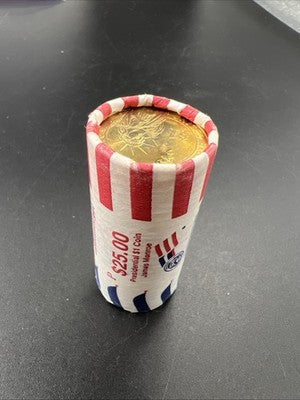 2008 P James Monroe Presidential Dollar US Mint BU Roll 25 Coins