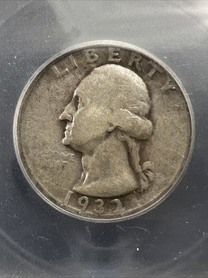 1932 D 25c Washington Silver Quarter Coin ICG VG8 Very Good Certified