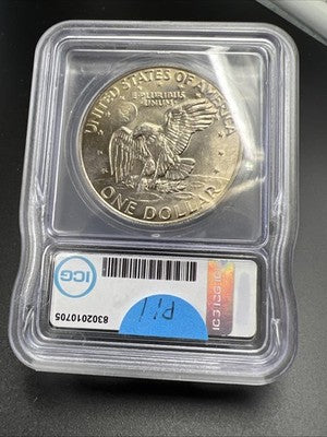 1974 D $1 Ike Eisenhower Clad Copper Nickel Dollar Coin ICG MS66 #705