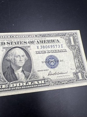 1935 F $1 One Dollar Blue Seal Silver Certificate VF Very Fine XI Block