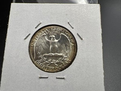 1964 P 25c Washington Silver Quarter Coin CH BU Nice Toning SK#1a