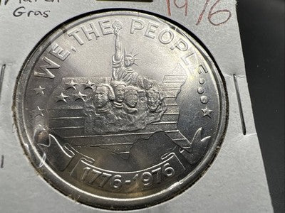 1976 St Bernard Parish Marti Gras Token We The People CH AU
