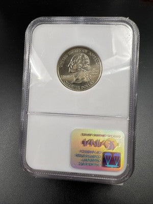 2001 P Vermont Statehood Quarter NGC MS65 W #086