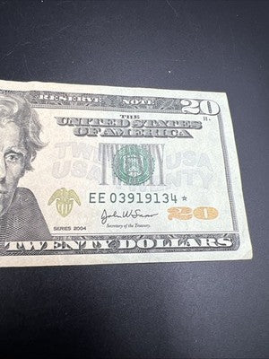 2004 * Star $20 FRN Federal Reserve Note Fine Circ #34