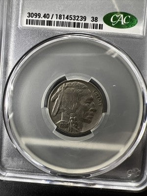 1936 P 5c Buffalo Nickel Coin CAC XF40 Extra Fine Circulated Certified