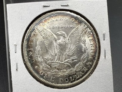 1889 P $1 Morgan Silver Dollar Coin CH BU Unc Neat Toning Toner