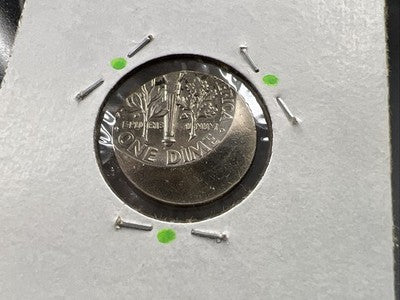 40% off Center Roosevelt Dime Error Coin UNC