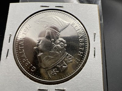 1996 Gibraltar 1 Crown Elvis Presley CH UNC Centenary of the Cinema SKU#B