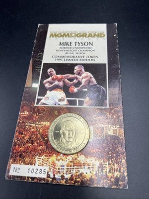 MGM Grand Mike Tyson Fight Commemorative Casino Gaming Token Uncirculated