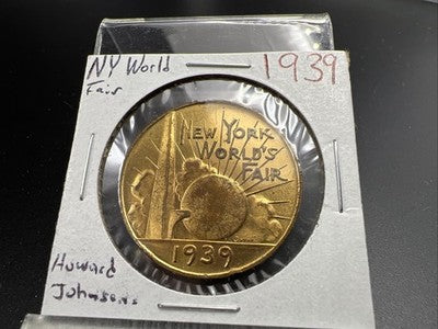 1939 NY World's Fair Howard Johnson Token XF / AU