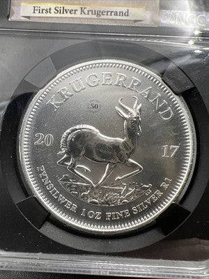 2017 South Africa 50th Anniversary Privy Krugerrand SP69 NGC Certified
