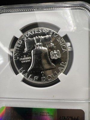 1962 50c Franklin 90% Silver Half Dollar Coin PF66 NGC Nice Coin #027