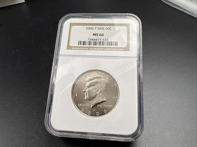 2006 P 50c Kennedy Copper Nickel Half Dollar Coin SMS MS66 NGC #123