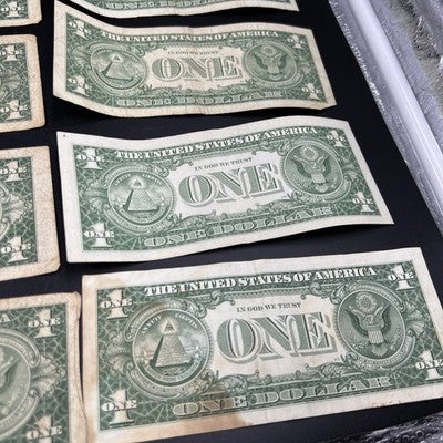 Lot of 10 1935 1957 $1 One Dollar Blue Seal Silver Certificates Very Circ #759
