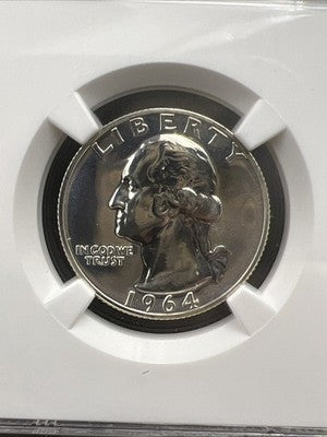 1964 25c Washington Silver Quarter Coin NGC Brown Label PF69 #016