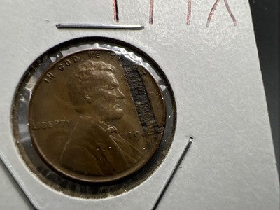 194x 1C Lincoln Wheat Cent Major Planchet Lamination Error VF Circ