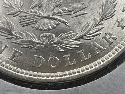 1921 P $1 Morgan Silver Dollar Coin Broken Ribbon Rev Variety Vam CH BU UNC