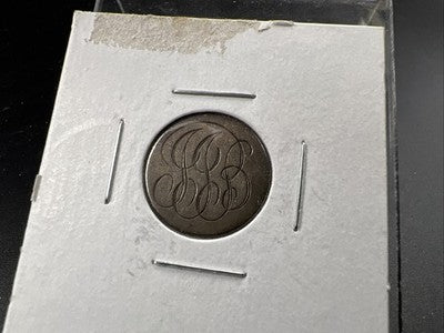 Monogram Love Token on 1908 10c Barber Dime Very Circ Damage Obverse