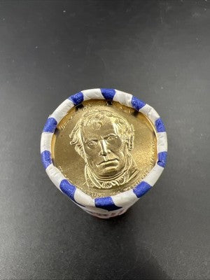 2009 D Zachary Taylor Presidential Dollar US Mint BU Roll 25 Coins