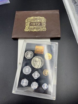 1972 India Proof 9 Coin Set