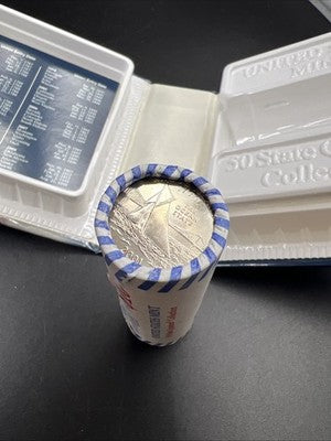US Mint Certified 2001 P Rhode Island State Statehood 40 Coin BU Quarter Roll
