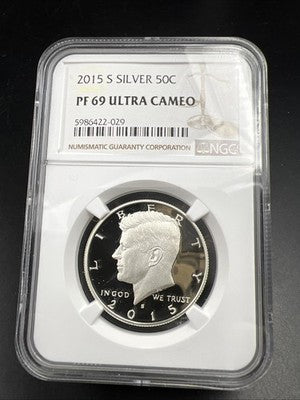 2015 S 50c Kennedy Silver Half Dollar Coin NGC PF69 UCAM #029