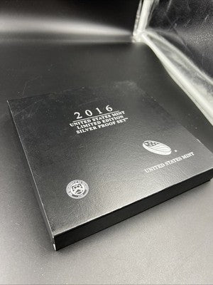 2016 Limited Edition US Silver Proof Set Complete w/ Box COA SK#c