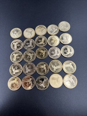 2002 S 25 Coin Proof Sacagawea Dollar Coin Roll