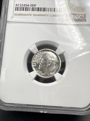 1953 P 10c Roosevelt Silver Dime Coin Proof NGC PF66 #009