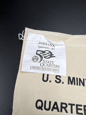 U.S. Mint Bag of 100 2002 P 25c Indiana State Statehood Quarter Coins BU UNC