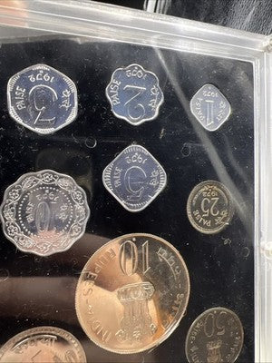 1972 India Proof 9 Coin Set