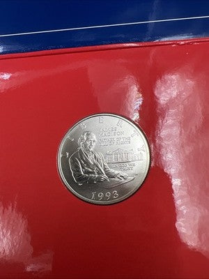 Bill Of Rights Set 1993 W James Madison 90% Silver Half Dollar & Bronze Medal