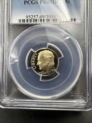 1978 S Roosevelt Copper Nickel Dime Coin PCGS PR69 DCAM #084 Proof
