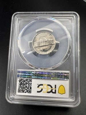 1965 5c Jefferson Nickel SMS SP66 PCGS #50 Reverse Struck Thru Error #50