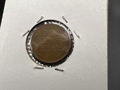 1944 D/D 1c Lincoln Wheat Cent Penny RPM Repunched mint mark VF Circ