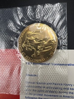 1973 American US Bicentennial Bronze Medal UNC FDOI First Day Cover Pack
