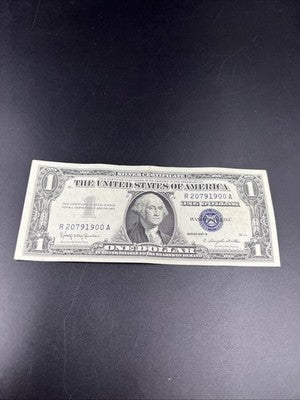 1957 $1 One Dollar Silver Certificate XF EF Extra Fine Neat Serial #900