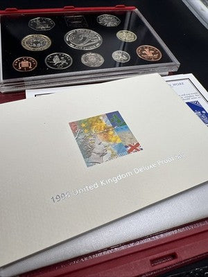 1998 United Kingdom Deluxe Proof Coin Set with COA #A