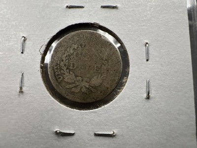 1854 with Arrows 10c Seated Liberty Silver Dime AG About Good Circ