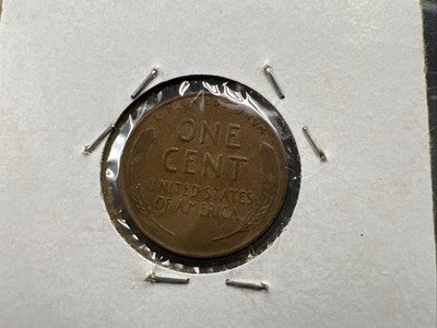 1955 D/D 1c Lincoln Wheat Cent Penny RPM Repunched mint mark VF Circ