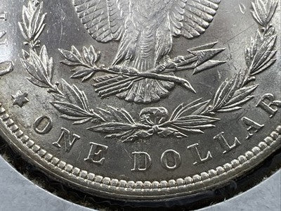 1897 P $1 Morgan Silver Dollar VAM 6A Pitted Reverse & Obverse Struck Thru Error